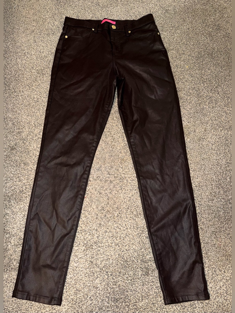 Lilly Pulitzer Eagan High Rise Stretch Coated Jeans size 8. EUC